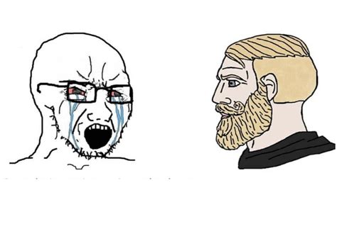 Soyboy Vs Yes Chad Meme Template Piñata Farms The Best Meme