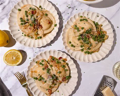 Pierogies with Lemon Cream Sauce | Easy Home Meals