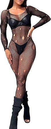 Amazon Buitifo Lingerie For Woman Sexy Bodysuit Fishnet Bodystocking Mesh Tights Sheer