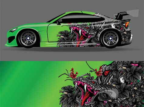 car wrap decal vinyl sticker designs concept auto design geometric