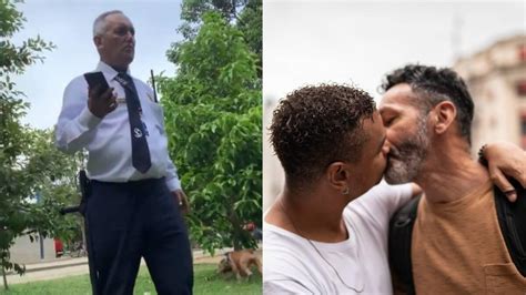 Indignante vigilante pidió a pareja gay irse de parque público por un beso