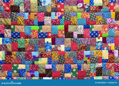 Background Of Colorful Patchwork Fabrics Stock Photo Image 49626836