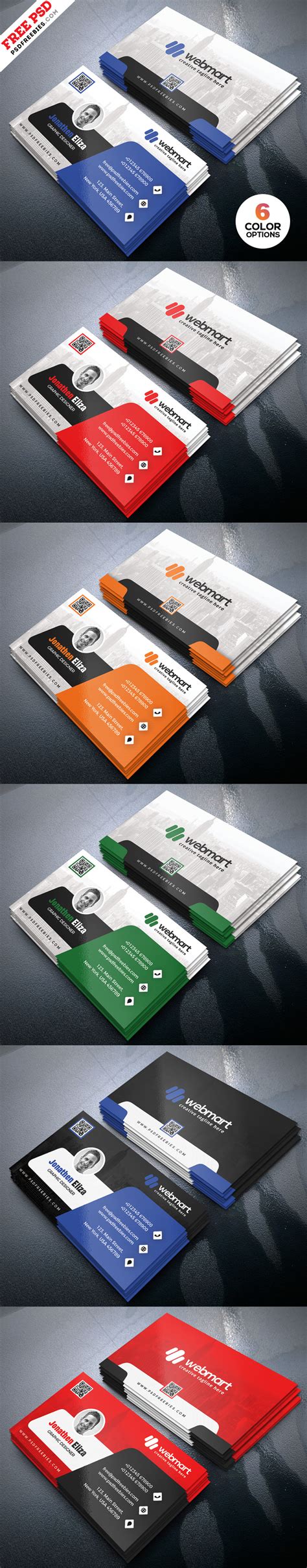 Business Cards Design PSD Bundle Preview PSDFreebies