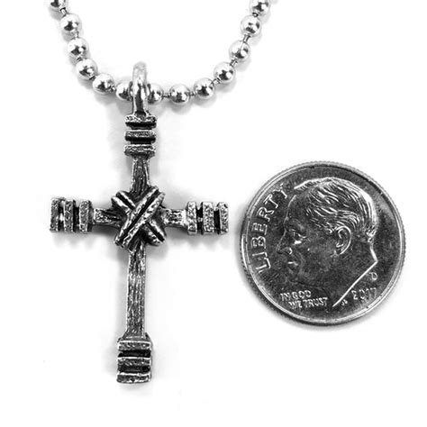 Rugged Cross Necklace Silver – Forgiven Jewelry