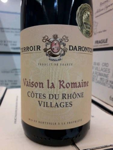 Terroir Daronton Côtes du Rhône Villages Vaison la Romaine Vivino