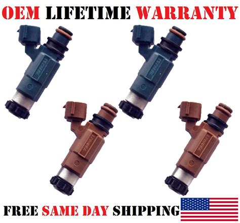 4x OEM Nikki INP 780 Fuel Injectors For 1999 2000 Mazda Protege 1 8L