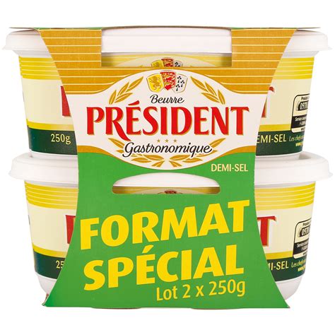 President Beurre Gastronomique Demi Sel X G G Pas Cher Auchan Fr