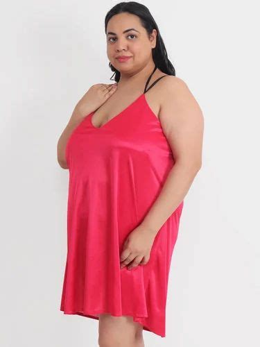 Plus Size Sexy Solid Satin Cherry Babydoll And Bikini Dress Dress For Honeymoon Bb37c At 1149