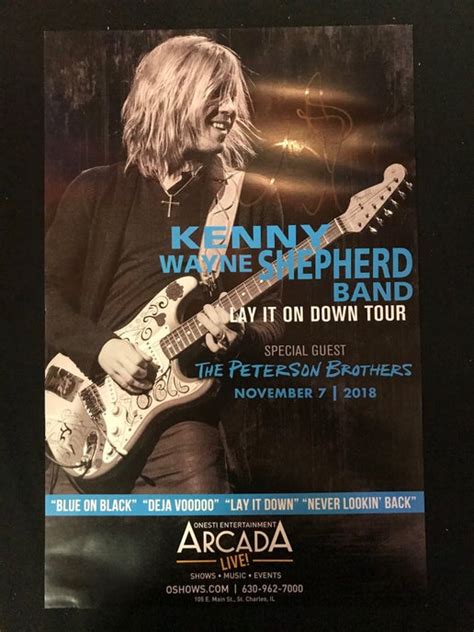 Kenny Wayne Shepherd Poster-11/7/2018 (Unsigned Only) - RockStock Store