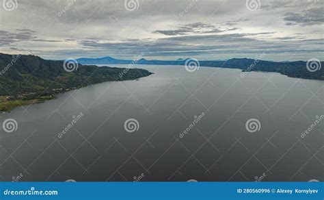 Toba Lake and Samosir Island. Sumatra, Indonesia. Stock Photo - Image ...