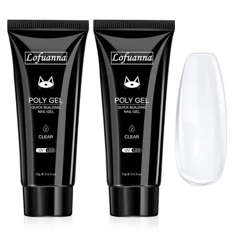 Lofuanna Poly Nail Gel Nail Extension Gel Kit PCS Nude Builder Gel Of Nail Art Decoration