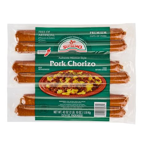 Vandv Supremo Pork Chorizo Mexican Style Original Picante Club Pack 42 Oz Delivery Or Pickup