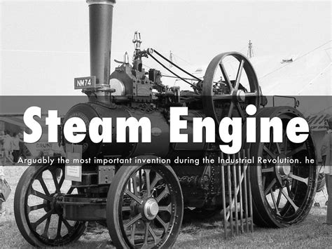 Steam Engine Important Industrial Revolution