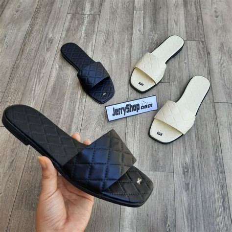 Mua Dép nữ quai ngang da mềm trần chỉ siêu hot mang cực êm chân giá rẻ nhất TecKi Vn