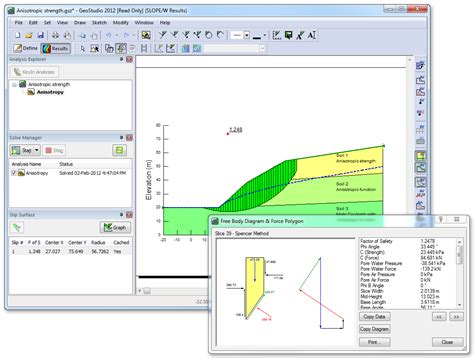 slopew geotechnical design software slope stability geotechpedia