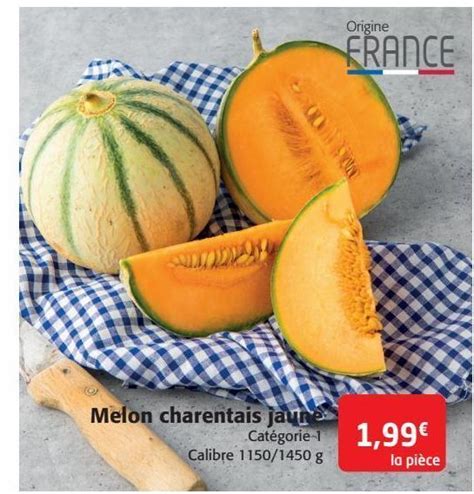 Promo Melon Charentais Jaune Chez Colruyt