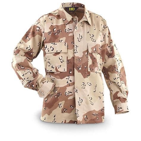 Hq Issue® Bdu Shirt 5 Color Desert Camo 293986 Tactical Clothing At