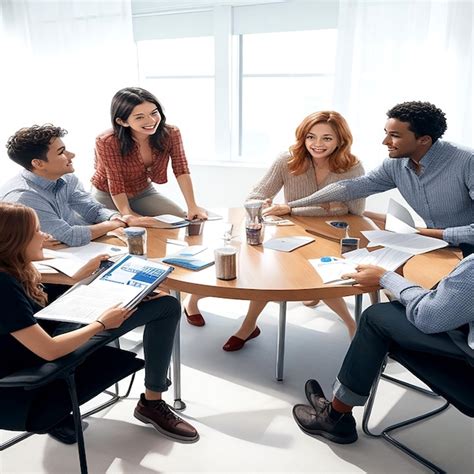 Grupo De Personas Generando Una Reuni N De Lluvia De Ideas Foto Premium