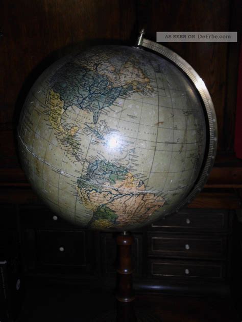 Paul Räth Dr Krauses Erd - Globus 66 Cm Hoch Globe Um 1920 Räthgloben
