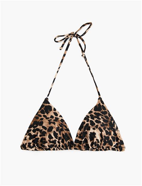 Boyundan Bağlamalı İpli Leopar Desenli Üçgen Bikini Üstü Fiyatları ve Modelleri Pazarama