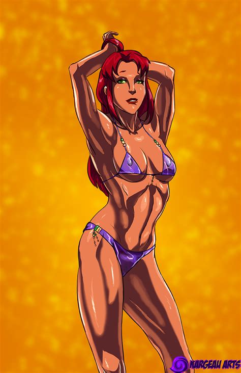 Pin Up Starfire By Izzykargeau Hentai Foundry
