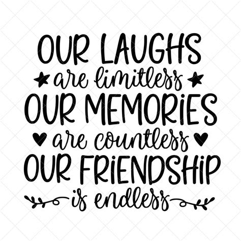 Our Laughs Are Limitless Svg Best Friend Svg Vector Image Etsy