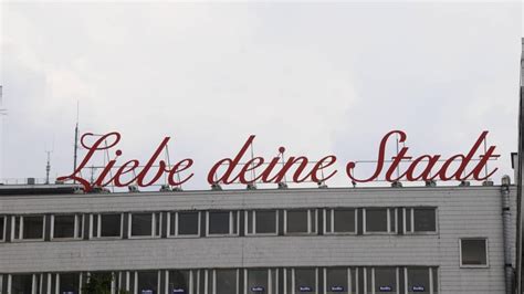 Köln Liebe Deine Stadt Schriftzug Verschwindet