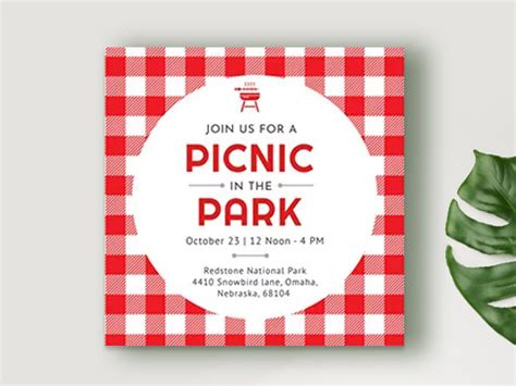 Free Customizable Picnic Invitation Templates Dochipo