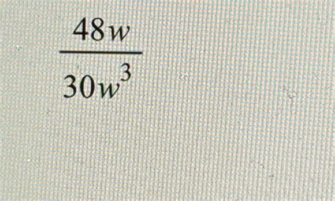 Solved 48w30w3 | Chegg.com