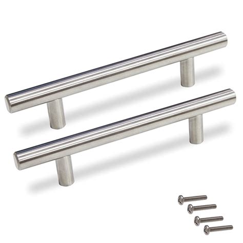 Stainless Steel Kitchen Cabinet T Bar Handle 96mm Hole Centre Drawer Wardrobe Cupboard Door