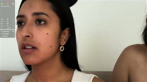 Latina Lesbian Webcam Kissing Licking Face