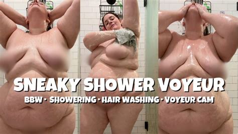 BBW Goddess Luna Lewis Sneaky Shower Voyeur Lunaxthicky Clips4sale