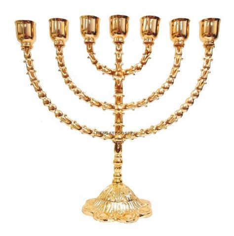 O Que E Um Candelabro - Candelabro Menorah Menorá Grande Judaica Folheada A Ouro 18k - R$ 250 ...