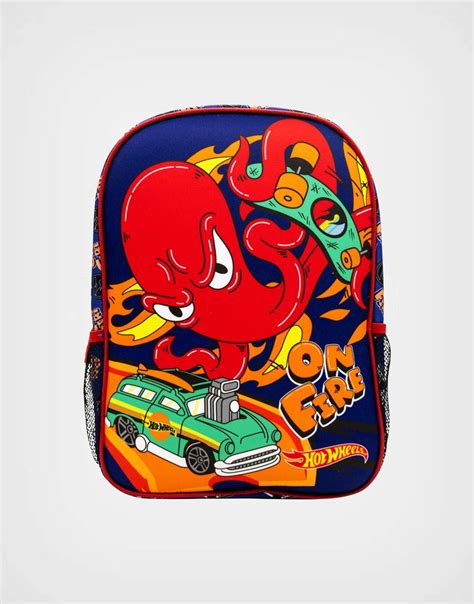 Set Escolar Nido Hot Wheels Mochila Lonchera Mikidis