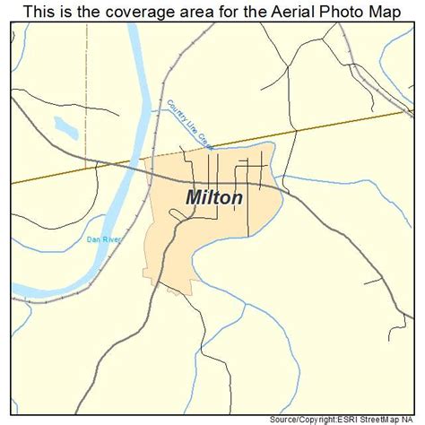 Aerial Photography Map Of Milton Nc North Carolina