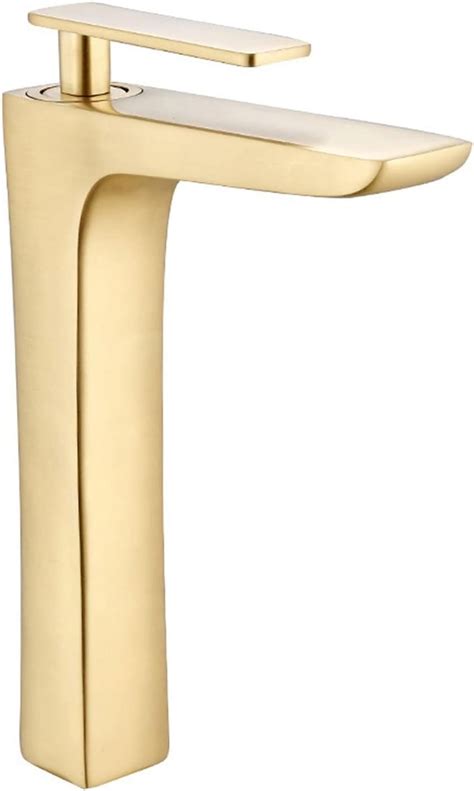 Basin Faucet Brushed Gold Basin Mixer Brass Crane Bathroom Faucets Hot And Cold Water Mixer Tap