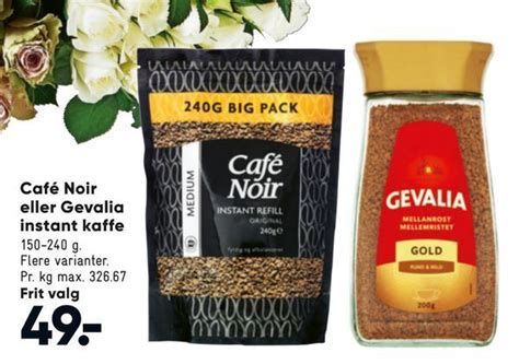 Caf Noir Eller Gevalia Instant Kaffe Tilbud Hos Bilka