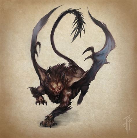 Manticore Julien Carrasco Mythical Creatures Fantasy Fantasy