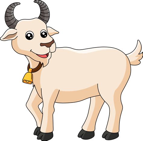 Goat Cartoon Colored Clipart Illustration 7528275 Vector Art at Vecteezy