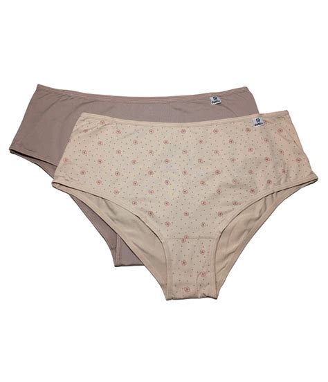 Kit 2 Calcinhas Cavadas Microfibra DelRio 50509 Nude Floral Lingerie Br