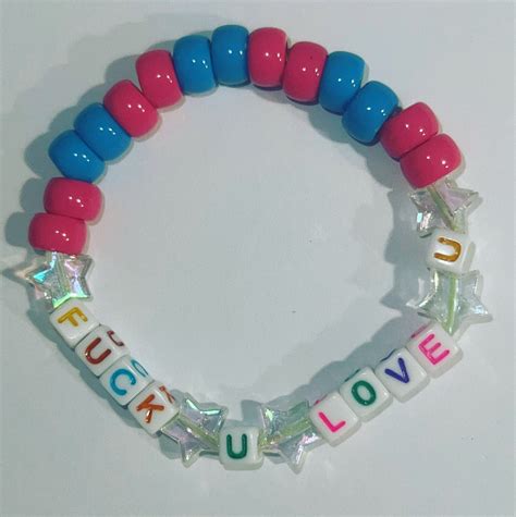 Alison Wonderland Fuck You Love You Bracelet Etsy