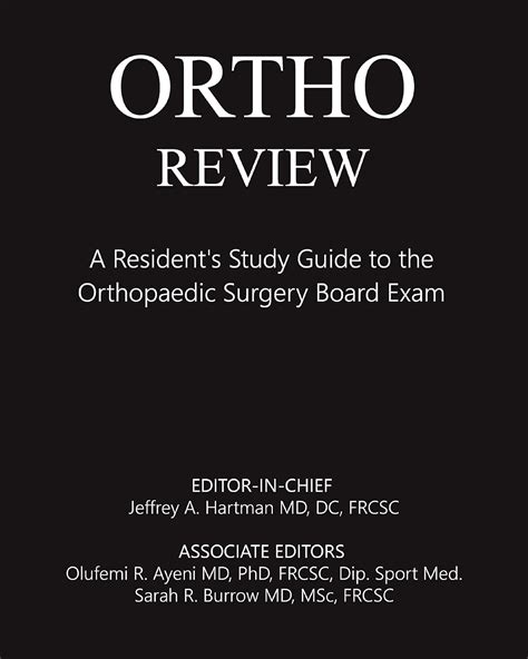 Amazon.com: Ortho Review: A Resident's Study Guide to the Orthopaedic ... 