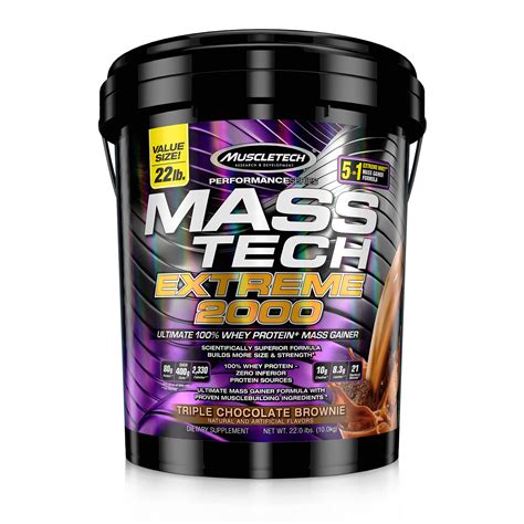 Prote Na En Polvo Mass Gainer Muscletech Mass Tech E B M S Y