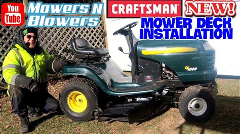 Craftsman Lt1000 Tractor Mower Deck Belt And Paint Pto Blade Engagement Cable Replacement