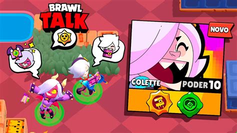 JOGUEI A COLETTE A NOVA BRAWLER DO BRAWL STARS SAIU A NOVA