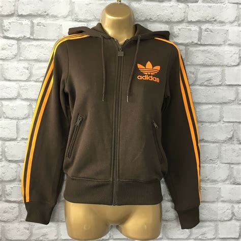 Adidas Originals Ladies Uk 8 Classic Trefoil Full Zip Hoodie Jacket