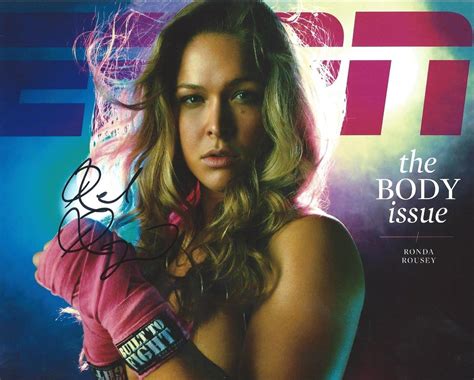 Ronda Rousey Espn Nude The Body X Photo Proof Signed W Coa Mma Ufc Champion