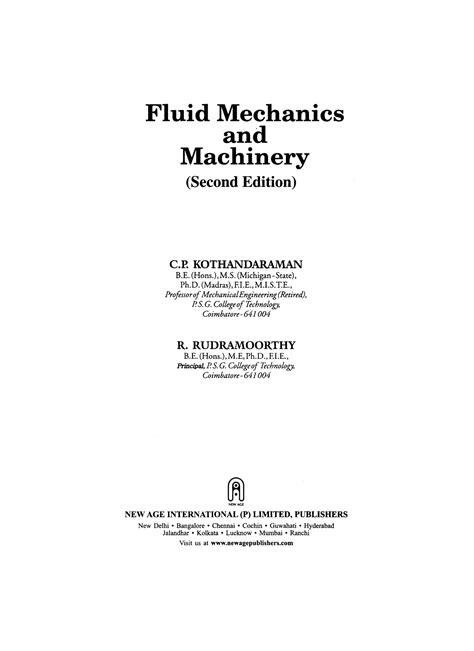 Solution Kothandaraman Fluid Mechanics Studypool