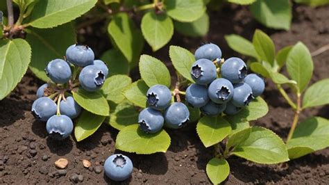 Vibrant Blueberry Harvest in Lush Field Landscape | Premium AI ...