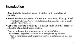 L1 Introduction To Genetics Pptx